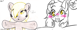 Size: 4336x1700 | Tagged: safe, artist:fiji-firefox, derpy hooves, pegasus, pony, female, heart, mare, redraw