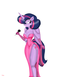 Size: 2448x3264 | Tagged: safe, artist:odiz, derpibooru import, twilight sparkle, twilight sparkle (alicorn), alicorn, anthro, breasts, cleavage, clothes, dress, female, jessica rabbit, jessica sparkle, parody, side slit, solo, who framed roger rabbit