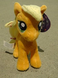 Size: 720x960 | Tagged: safe, applejack, earth pony, pony, aurora, exploitable meme, female, irl, mare, photo, plushie, solo