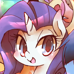 Size: 300x300 | Tagged: safe, artist:kolshica, rarity, pony, unicorn, female, horn, mare, panel, white coat