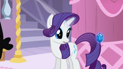 Size: 940x532 | Tagged: safe, screencap, rarity, pony, unicorn, a dog and pony show, gem, solo