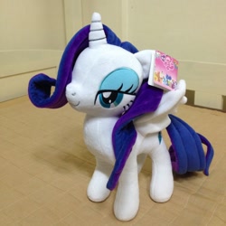 Size: 1200x1200 | Tagged: safe, artist:onlyfactory, rarity, alicorn, pony, bootleg, irl, photo, plushie, race swap, raricorn