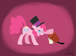 Size: 1024x760 | Tagged: safe, artist:kamy2425, pinkie pie, earth pony, hamster, pony, cappy, crossover, hamtaro