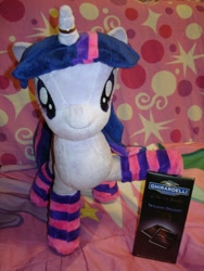 Size: 960x1280 | Tagged: artist needed, safe, derpibooru import, twilight sparkle, chocolate, horn ring, irl, photo, plushie