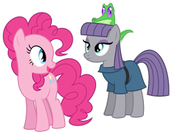 Size: 7772x6000 | Tagged: safe, artist:masem, gummy, maud pie, pinkie pie, earth pony, pony, maud pie (episode), .svg available, absurd resolution, simple background, transparent background, vector