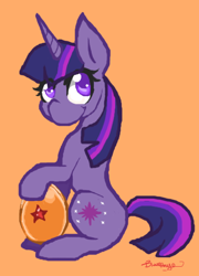 Size: 408x566 | Tagged: safe, artist:theblazepony, derpibooru import, twilight sparkle, dragon ball, solo