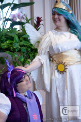 Size: 693x1040 | Tagged: safe, artist:levii, princess celestia, twilight sparkle, human, cosplay, irl, irl human, photo