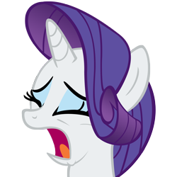 Size: 3000x3000 | Tagged: safe, artist:spokesthebrony, rarity, pony, unicorn, .psd available, crying, eyes closed, reaction image, simple background, transparent background, vector, whining