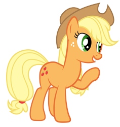 Size: 4400x4643 | Tagged: safe, artist:paulyvectors, applejack, earth pony, pony, absurd resolution, simple background, solo, transparent background, vector