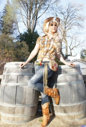 Size: 1382x2048 | Tagged: safe, artist:rose0fmay, applejack, human, cosplay, irl, irl human, photo, solo