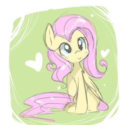 Size: 1280x1280 | Tagged: safe, artist:pegacornss, fluttershy, pegasus, pony, cute, shyabetes, solo