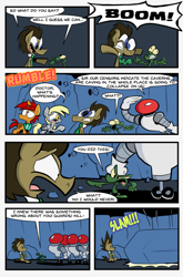 Size: 1265x1920 | Tagged: safe, artist:joeywaggoner, derpy hooves, doctor whooves, oc, oc:tick tock, pony, comic, male, stallion, time out with doctor whooves, tumblr comic