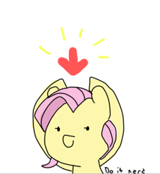 Size: 369x401 | Tagged: safe, artist:meowing-ghost, fluttershy, pegasus, pony, bronybait, downvote, nerd, smiling, solo