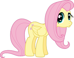 Size: 7659x6000 | Tagged: safe, artist:vladimirmacholzraum, fluttershy, pegasus, pony, filli vanilli, .svg available, absurd resolution, cute, duckface, simple background, solo, transparent background, vector