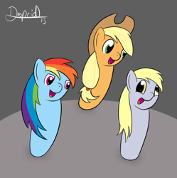 Size: 2970x2979 | Tagged: safe, artist:dasprid, applejack, derpy hooves, rainbow dash, earth pony, pegasus, pony, bowling, bowling pin, female, mare