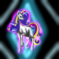 Size: 5040x5040 | Tagged: safe, artist:crazyaniknowit, rarity, pony, unicorn, absurd resolution, rainbow power, solo