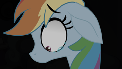 Size: 1024x580 | Tagged: safe, artist:galacticflashd, derpibooru import, rainbow dash, pegasus, pony, crying, female, sad, solo