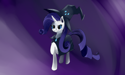 Size: 5000x3000 | Tagged: safe, artist:maxiebrown, rarity, pony, unicorn, female, mare, purple mane, solo, white coat, witch