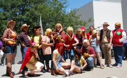 Size: 2320x1436 | Tagged: safe, applejack, big macintosh, human, cosplay, irl, irl human, photo