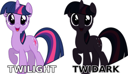 Size: 3200x1860 | Tagged: safe, derpibooru import, twilight sparkle, pony, unicorn, female, horn, mare, name pun, purple coat, purple mane, solo, twidark sparkle