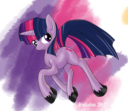 Size: 1381x1202 | Tagged: safe, artist:da-futaba, derpibooru import, twilight sparkle, pony, unicorn, female, horn, mare, purple coat, purple mane, solo