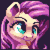 Size: 150x150 | Tagged: safe, artist:pix3m, fluttershy, pegasus, pony, 16-bit, bust, derp, faic, pixel art, portrait, silly, silly pony, solo, tongue out