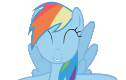 Size: 685x432 | Tagged: safe, artist:comfydove, derpibooru import, rainbow dash, pegasus, pony, bronybait, cute, dashabetes, hug, simple background, solo, transparent background, vector