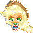 Size: 68x69 | Tagged: safe, artist:heartage, applejack, equestria girls, pixel art, solo