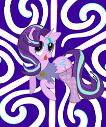 Size: 1000x1200 | Tagged: safe, artist:sixes&sevens, derpibooru exclusive, starlight glimmer, pony, unicorn, abstract background, cute, face paint, female, fishnet stockings, glam rock, glimmerbetes, mare, open mouth, solo