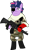 Size: 842x1438 | Tagged: safe, artist:jewelsfriend, derpibooru import, dusk shine, twilight sparkle, pony, big boss, bipedal, camouflage, cloak, clothes, crossover, eyepatch, gun, konami, metal gear, prosthetics, rifle, rule 63, solo, weapon