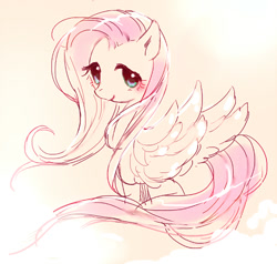 Size: 600x570 | Tagged: safe, artist:pasikon, fluttershy, pegasus, pony, female, mare, pixiv, solo