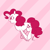 Size: 1771x1771 | Tagged: safe, artist:lolepopenon, pinkie pie, earth pony, pony, female, limited palette, mare, solo