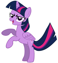 Size: 3494x3804 | Tagged: safe, artist:flutterflyraptor, derpibooru import, twilight sparkle, twilight sparkle (alicorn), alicorn, pony, female, high res, mare, simple background, solo, transparent background, vector