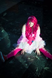 Size: 834x1250 | Tagged: safe, artist:valdrein, pinkie pie, human, cosplay, irl, irl human, photo, solo