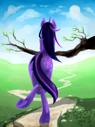 Size: 2400x3200 | Tagged: safe, artist:metyhasumy, derpibooru import, twilight sparkle, anthro, unguligrade anthro, solo