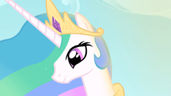 Size: 1366x768 | Tagged: safe, screencap, princess celestia, alicorn, pony, the cutie mark chronicles, animation error, solo