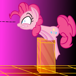 Size: 800x800 | Tagged: safe, artist:january3rd, pinkie pie, earth pony, pony, context is for the weak, solo, spying, tron