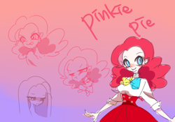 Size: 1000x700 | Tagged: safe, artist:shanshantmblr, pinkie pie, human, facial expressions, humanized, solo