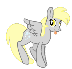 Size: 565x548 | Tagged: safe, artist:derpdoo, derpy hooves, pegasus, pony, female, mare, simple background, solo, tongue out, transparent background