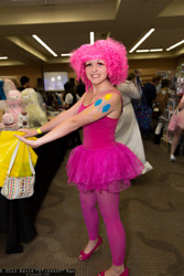 Size: 1365x2048 | Tagged: safe, pinkie pie, human, 2013, clothes, convention, cosplay, irl, irl human, kraken con, photo, solo, tutu