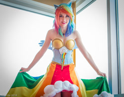 Size: 900x709 | Tagged: safe, artist:flying-fox, derpibooru import, rainbow dash, human, cosplay, irl, irl human, photo