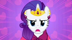 Size: 1366x768 | Tagged: safe, screencap, rarity, pony, unicorn, the best night ever, female, horn, mare, purple mane, solo, white coat