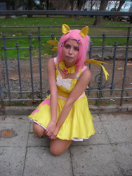 Size: 900x1200 | Tagged: safe, artist:cacoxima, fluttershy, human, cosplay, irl, irl human, photo, solo