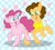 Size: 945x846 | Tagged: safe, artist:tanookipants, cheese sandwich, pinkie pie, earth pony, pony, blushing, cheesepie, female, heart, male, shipping, smiling, straight