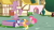 Size: 1054x592 | Tagged: safe, screencap, applejack, pinkie pie, rarity, earth pony, pony, unicorn, a bird in the hoof, apple, cupcake