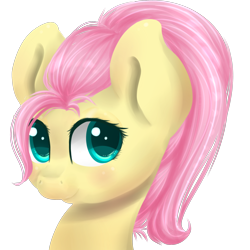 Size: 2000x2000 | Tagged: safe, artist:chiweee, part of a set, fluttershy, pegasus, pony, alternate hairstyle, simple background, solo, transparent background