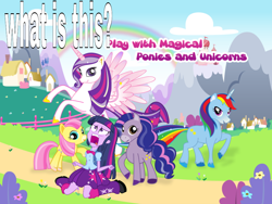 Size: 900x675 | Tagged: safe, derpibooru import, edit, twilight sparkle, equestria girls, app, bootleg, exploitable meme, flash game, google play, image macro, little unicorn pony friends, twiscream, wat, why