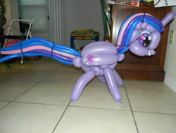 Size: 4000x3000 | Tagged: safe, artist:noordinaryballoonman, derpibooru import, twilight sparkle, balloon, balloon animal, photo, solo