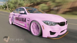 Size: 720x405 | Tagged: safe, artist:forzaveteranenigma, starlight glimmer, pony, unicorn, fanfic:equestria motorsports, bmw, bmw f82, bmw m4, bmw m4 gts, car, forza horizon, forza horizon 3