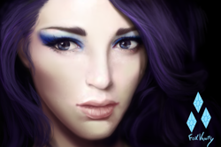 Size: 8000x5333 | Tagged: safe, artist:foxvanity, rarity, human, absurd resolution, detailed, humanized, realistic, solo